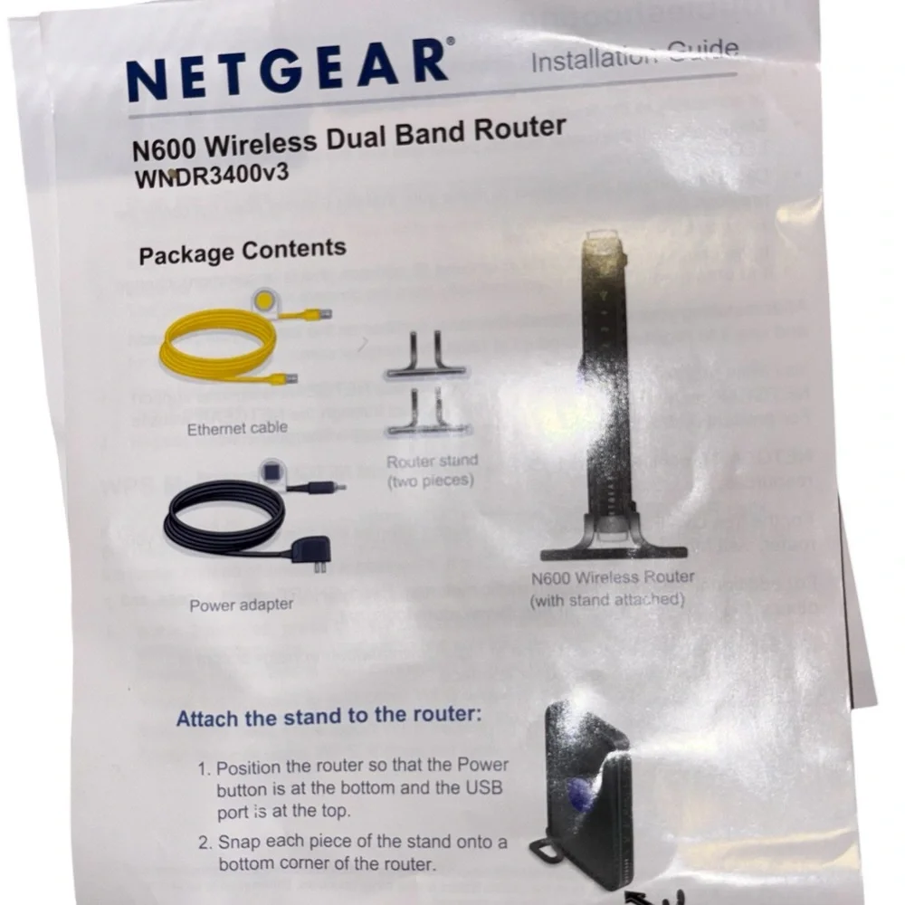NETGEAR N600 Wireless Dual Band Router Model: WNDR3400 - Picture 4 of 5